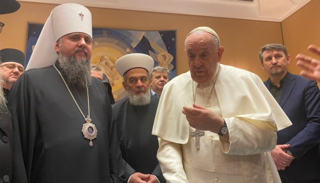 Papst trifft sich zum ersten Mal mit Vorstehern ukrainischer Kirchen