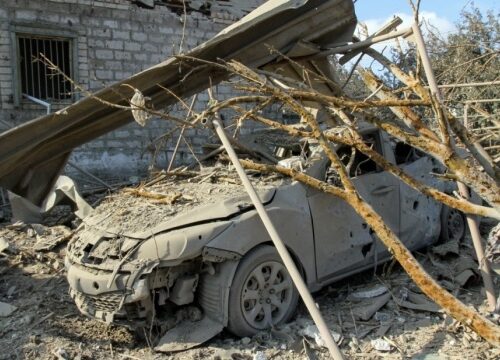 Russen verletzten gestern zwei Zivilisten in Region Donezk
