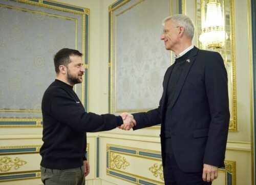 Zełenski spotkał się z premierem Łotwy – rozmawiali o uzbrojeniu dla ukraińskiej ofensywy