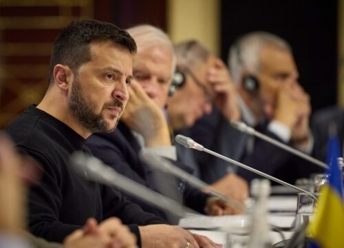 Zełenski wziął udział w spotkaniu ministrów spraw zagranicznych krajów UE w Kijowie