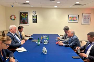 Ukraine’s foreign minister meets with Japanese, Brazilian counterparts in New York