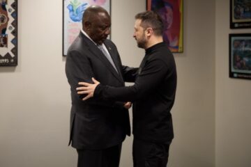 Ukrainian, South African presidents discuss preparations for second Peace Summit