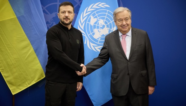 Zelensky meets with UN secretary general, president of 79th session of UN General Assembly