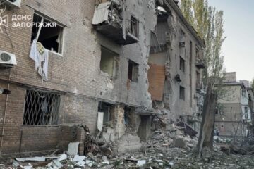 Apartment block, six private buildings damaged in enemy attack on Zaporizhzhia