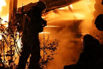 Critical infrastructure facility ablaze due to Russian attack in Mykolaiv region