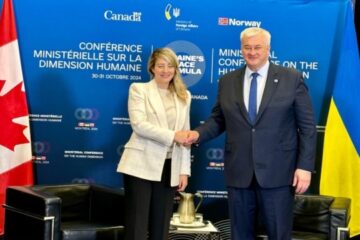 Ukrainian, Canadian FMs discuss defense production cooperation