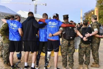 Ukrainian wounded soldiers complete U.S. Marine Corps Marathon 2024