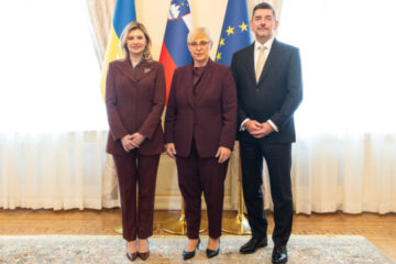 Zelenska visits Slovenia, meets with presidential couple