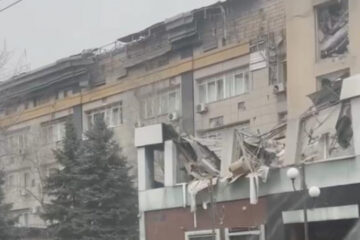 Journalist: “Ministry of Security of DPR” building was attacked in Donetsk