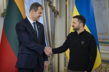 Ukrainian president meets with Lithuanian PM