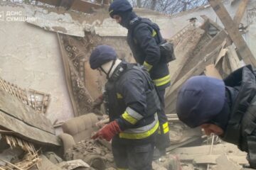 In Sumy region, body of deceased man was recovered from rubble of house destroyed by shelling