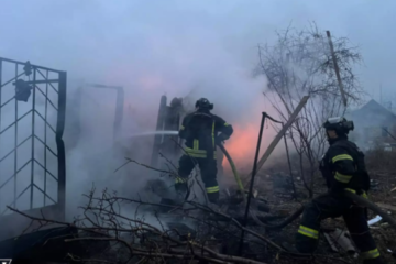 Rescuers show consequences of Russian shelling of Kostiantynivka