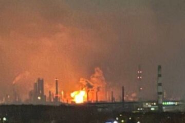 Drones target Russia’s Ryazan oil refinery again, sparking large-scale fire