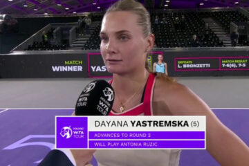 Yastremska on her victory over Bronzetti: Good match for first round