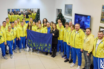 EYOF 2025: Mariia Aniychyn, Bohdan Nikulin are flag bearers of Ukrainian national team