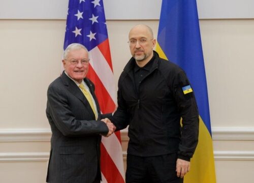 Shmyhal briefs Kellogg on military and economic situation in Ukraine