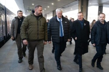 European and Canadian leaders arrive in Kyiv