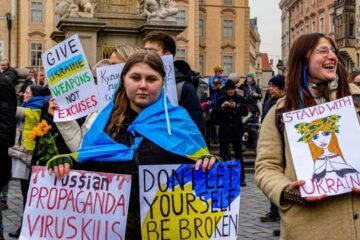 Rally in support of Ukraine was held in Prague