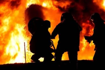 Russian drone strike devastates Konotop forestry site: buildings burn, vehicles destroyed