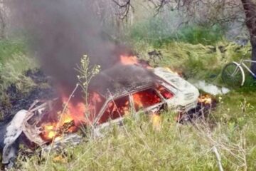 Russian drone strikes civilian car in Zaporizhzhia region