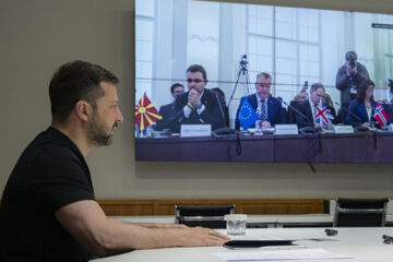 Zelensky urges participants at Lviv meeting to support creation of tribunal for Russia