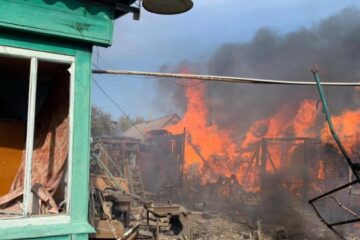 Russians attacking Kherson with drones