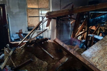 Russian drone strike hits fire station in Donetsk region