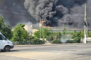 Factory workshop on fire in occupied Melitopol – Andriushchenko