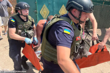 Russians shelled Nikopol, one person wounded