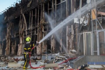 Five injured in combined Russian attack on Kyiv