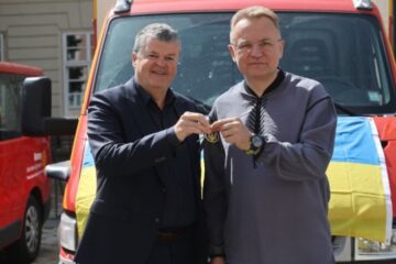 Lviv welcomes humanitarian convoy from Belgium’s Mechelen