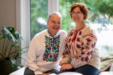 Lesya Granger and Lubomyr Chabursky, leaders of the Canadian nonprofit organization Mriya Aid