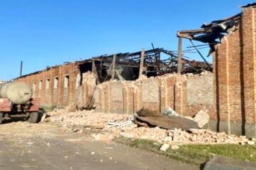Enemy shelling damages agricultural enterprise equipment in Zaporizhzhia