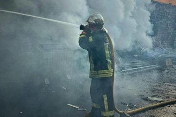 Aftermath of Russia’s overnight drone attack on Kyiv region