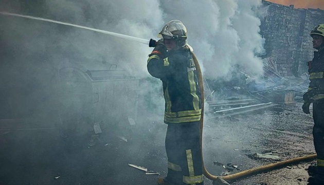 Aftermath of Russia’s overnight drone attack on Kyiv region