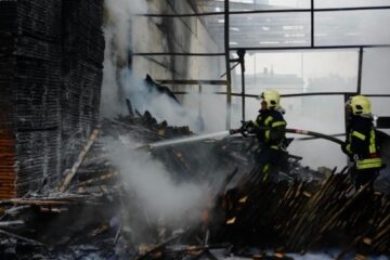 Fire in Lutsk extinguished following overnight Russian airstrike