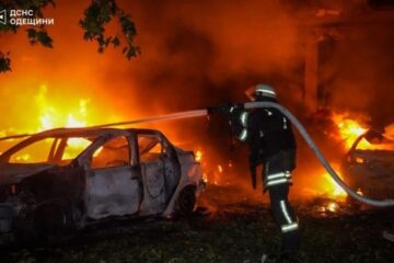 Fire station, dormitory damaged in Odesa overnight drone attack