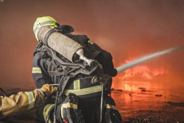One dead, four injured as fire breaks out at warehouses in Kharkiv region after Russian shelling