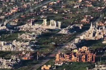 Ukrainian forces show devastation in Vovchansk caused by Russian attacks