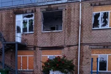 Russian drones damage school, admin building in Kherson region