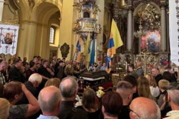 Funeral of ex-Parliament Speaker Andriy Parubiy held in Lviv