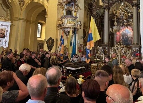 Funeral of ex-Parliament Speaker Andriy Parubiy held in Lviv
