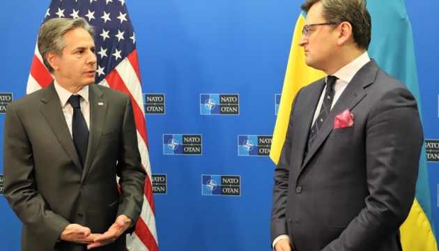 Kuleba, Blinken coordinate next steps to strengthen Ukraine, force Putin into failure