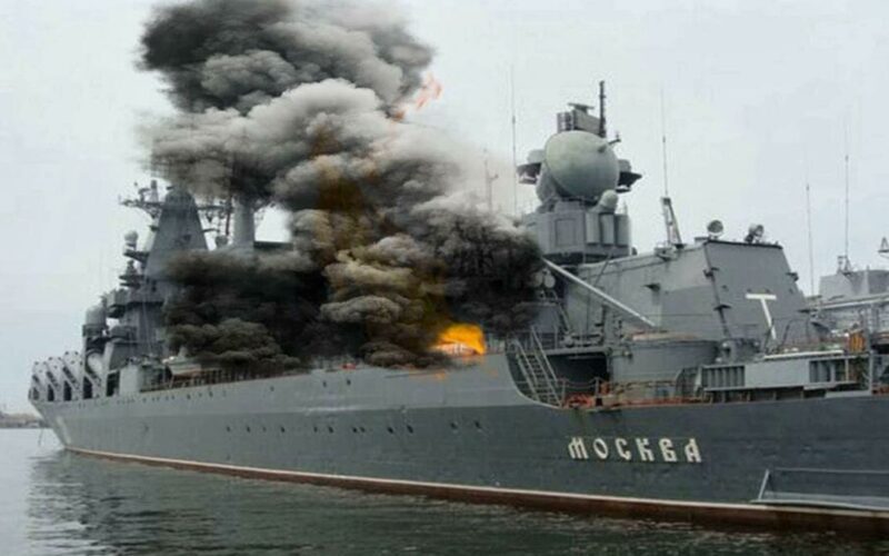Russia’s Defense Ministry Says Its Moskva Missile Cruise Ship Has Sunk