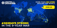 More than 250 cities will join the “#365 days strong in the 9-year war”campaign