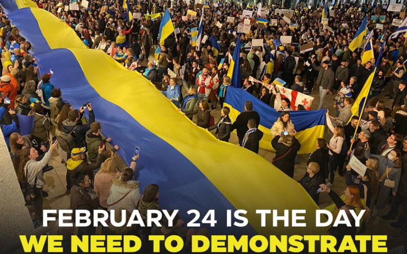 Attention Ukrainians and Friends of Ukraine around the world! Tomorrow is the day we need to demonstrate our strength, people power and unity