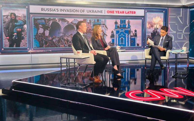 Great discussion at the CNN Town Hall meeting with Samantha Power and Jake Sullivan. United Help Ukraine and Ukrainian community were well represented