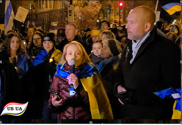 Vigil and Protest to Mark One Year of the Full-scale russia’s War against Ukraine