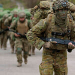 Ukrainian recruits continue training in Britain with Australian instructors