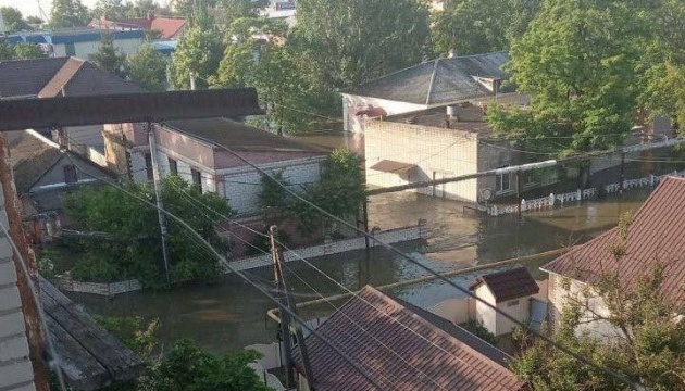 Water level in Hola Prystan community reaches 3.5 meters in some places